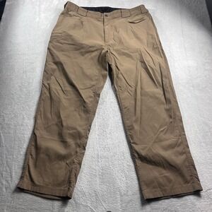 Duluth Trading Pants Mens XLx30 Brown Flex Dry On The Fly Stretch Utility Work